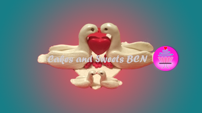 Modelado Cisnes Tarta de Fresa Paso 6